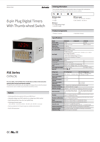 FSE SERIES: 8-PIN PLUG DIGITAL TIMERS WITH THUMB WHEEL SWITCH